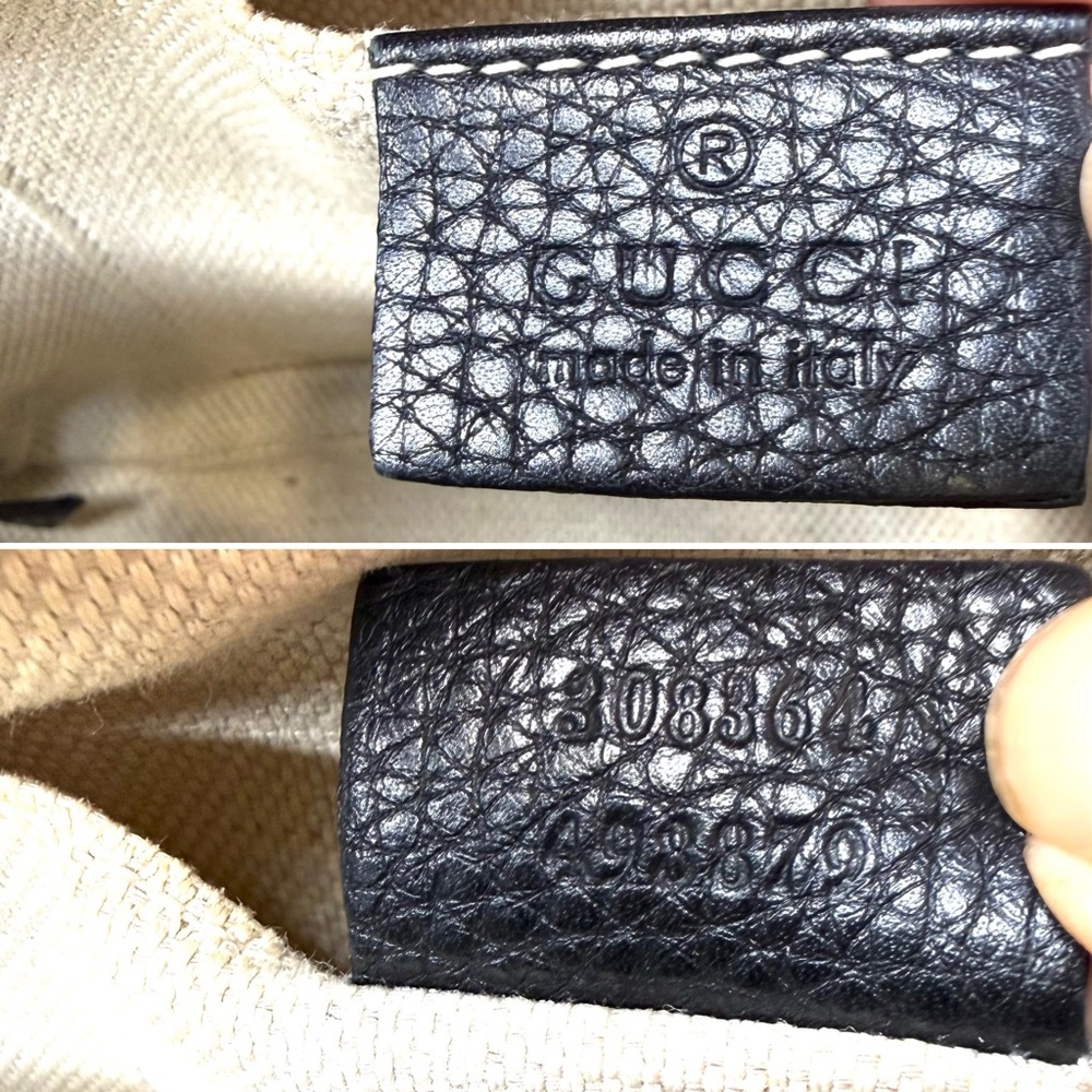 Gucci authentic disco soho crossbody bag black leather small size tassels - Picture 16 of 16